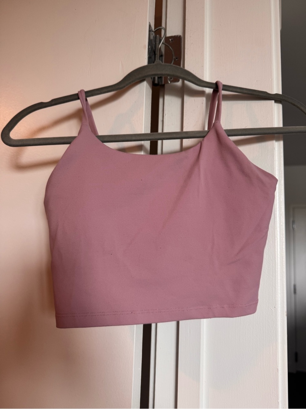 Women’s Pink Cropped Tank Top